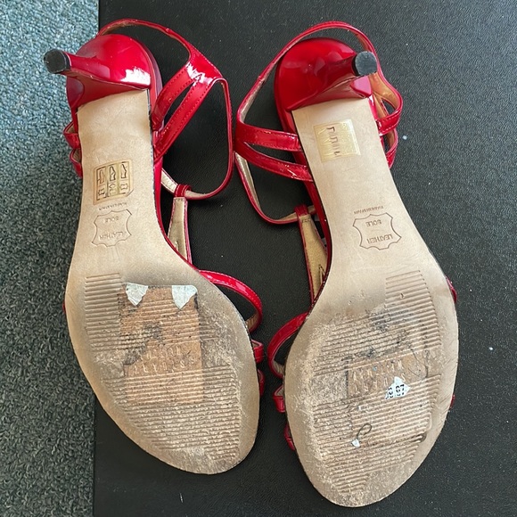 Red summer high heel sandal - Picture 5 of 9